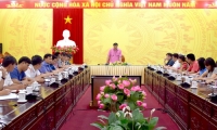 Đồng chí Lương Văn Đoàn, Chánh Văn phòng UBND tỉnh kết luận cuộc họp