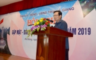 Đồng chí Triệu Tài Vinh, Ủy viên T.Ư Đảng, Bí thư Tỉnh ủy - phát biểu chỉ đạo, định hướng tại Hội nghị gặp mặt - đối thoại DN tỉnh năm 2019.