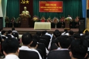 Đồng chí Nguyễn Đình Thi - Cục trưởng Cục thuế tỉnh phát biểu khai mạc hội nghị