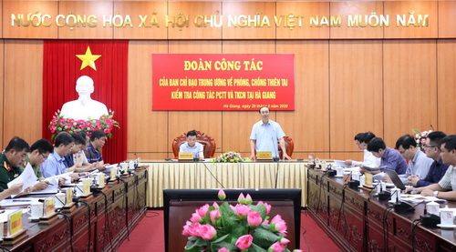 Thứ trưởng Bộ Giao thông vận tải Lê Đình Thọ kết luận buổi làm việc với tỉnh Hà Giang.